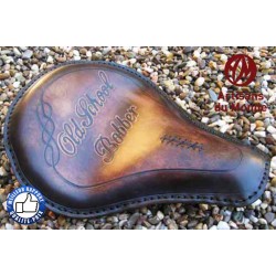Selle custom artisanale, old school bobber