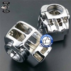 Cache commodos chromées pour Harley Davidson 92-2013