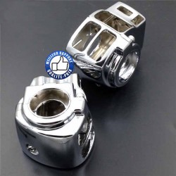 Bikers-Custom : Cache commodos chromées pour Harley Davidson 92-2013