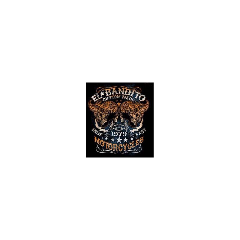 Bikers-Custom : Sweat capuche zippé BANDITO