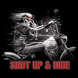Bikers-Custom : Sweat capuche zippé SHUP AND RIDE