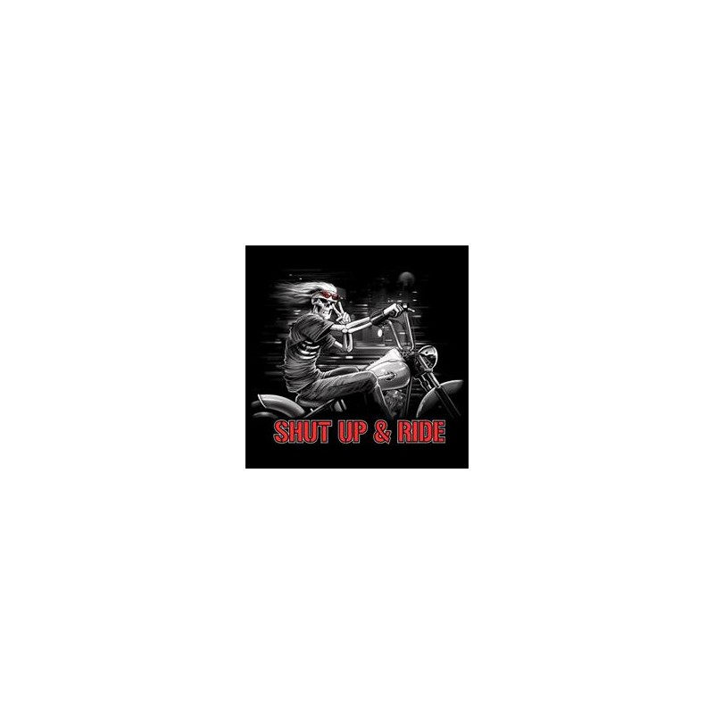 Bikers-Custom : Sweat capuche zippé SHUP AND RIDE
