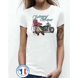 Bikers-Custom : T shirt femme untamed spirit
