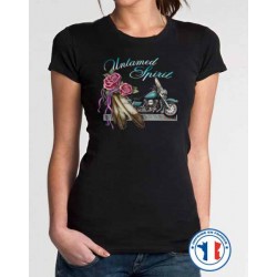 Bikers-Custom : T shirt femme untamed spirit