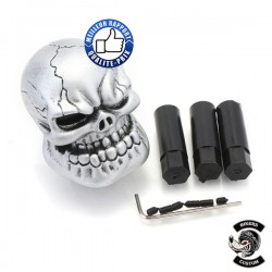Pommeau de vitesses tuning skull dongs argent