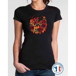 Bikers-Custom : T shirt femme hot stuff