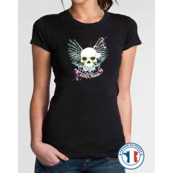 Bikers-Custom : T shirt femme wild child