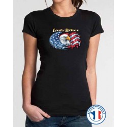 Bikers-Custom : T shirt femme lady biker