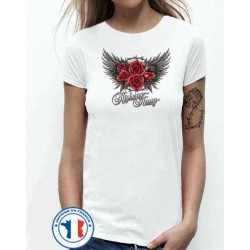 Bikers-Custom : T shirt femme highway honey