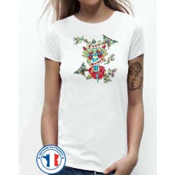 Bikers-Custom : T shirt femme free soul