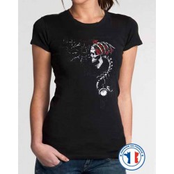 Bikers-Custom : T shirt femme time keeper