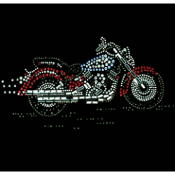 T shirt femme strass HD custom