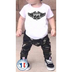 Bikers-Custom : T Shirt enfant route 66