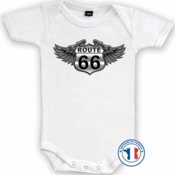 Bikers-Custom : Body bébé ROUTE 66