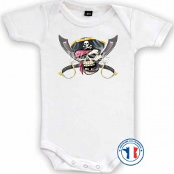 Bikers-Custom : Body bébé biker OLD PIRATE
