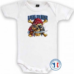 Bikers-Custom : Body bébé biker LOYAL TO NONE