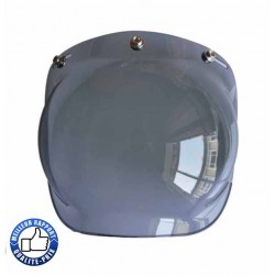 Visière bulle pour casque jet, couleur fumé