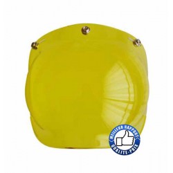 Visière bulle pour casque jet, couleur jaune