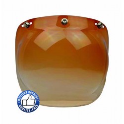 Visière bulle pour casque jet, couleur marron dégradé.
