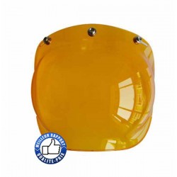 Visière bulle pour casque jet, couleur orangé