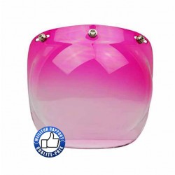 Visière bulle pour casque jet, couleur rouge dégradé