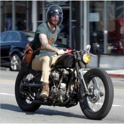 Bikers-Custom : Visière bulle pour casque jet, couleur noir dégradé