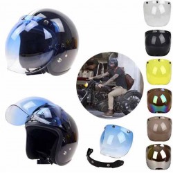Bikers-Custom : Visière bulle pour casque jet, couleur noir dégradé