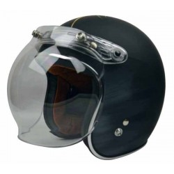 Bikers-Custom : Visière bulle pour casque jet, couleur noir dégradé