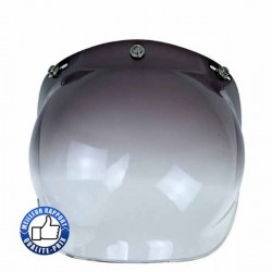Bikers-Custom : Visière bulle pour casque jet, couleur noir dégradé