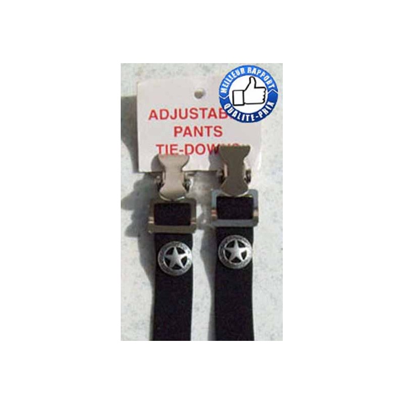 Bikers-Custom : Fixation bas de pantalon silver star