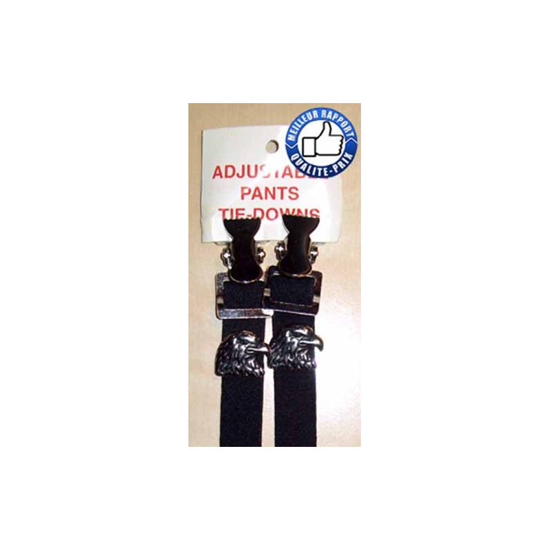 Bikers-Custom : Fixation bas de pantalon tête d'aigle