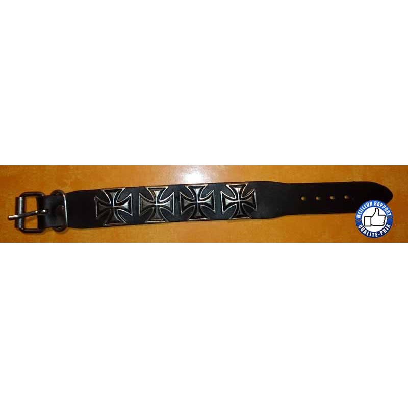 Bikers-Custom : Bracelet croix de malte