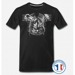 T shirt biker wolf spirit