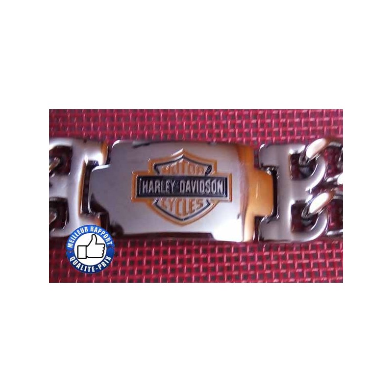 Bikers-Custom : Bracelet Harley Davidson Bar & Shield