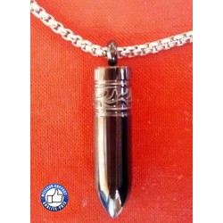 Pendentif cartouche noir