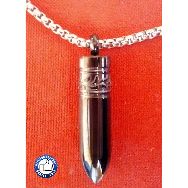 Bikers-Custom : Pendentif cartouche noir