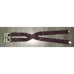 Bikers-Custom : Bretelle us, motif croix de malte