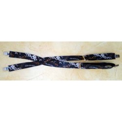 Bikers-Custom : Bretelle us, motif us chaîne