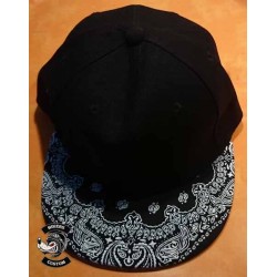 Casquette biker paisley