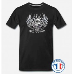 Bikers-Custom : T shirt biker german helmet