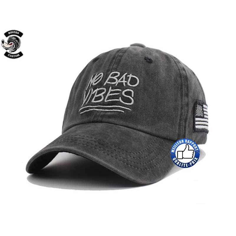 Bikers-Custom : Casquette vibes noir
