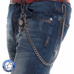 Bikers-Custom : Chaîne portefeuille couteau