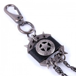 Bikers-Custom : Chaîne portefeuille silver star
