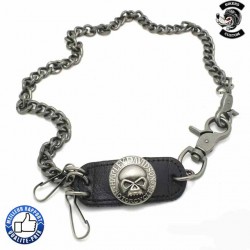 Chaîne portefeuille Harley skull