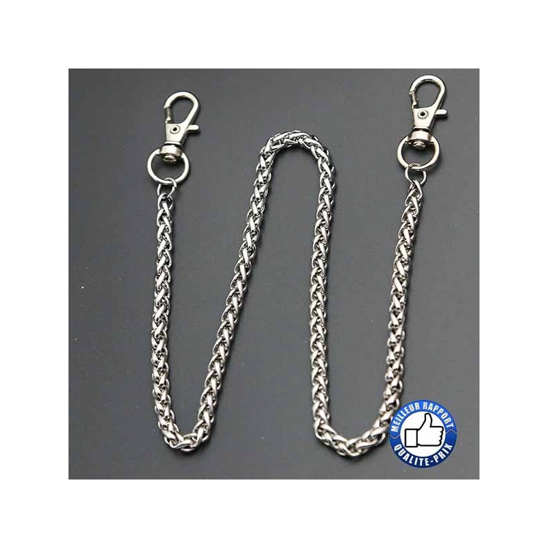 Bikers-Custom : Chaîne portefeuille vintage chrome