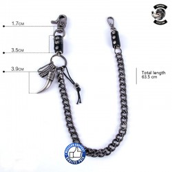 Bikers-Custom : Chaîne portefeuille griffe