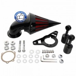 Bikers-Custom : Filtre à air spike noir ou chrome pour injection EFI