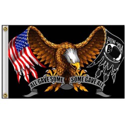 Drapeau biker pow-mia