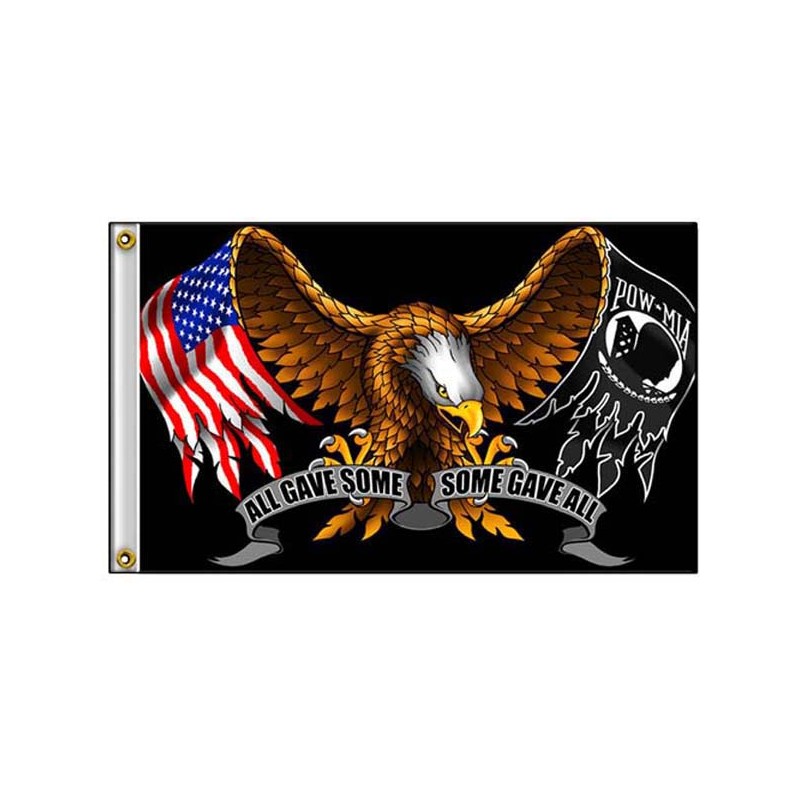 Bikers-Custom : Drapeau biker pow-mia
