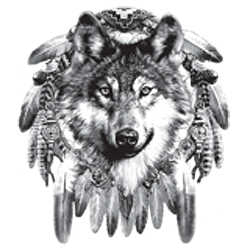 Bikers-Custom : T shirt biker wolf